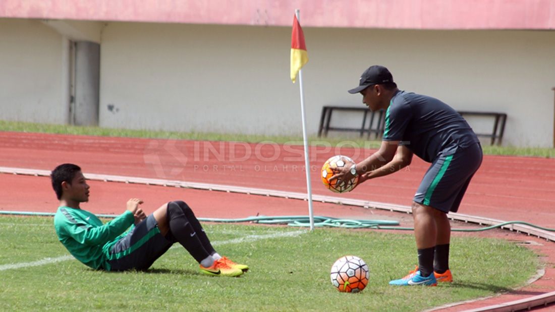 Evan Dimas sedang melakukan latihan. Copyright: &copy; Benny Rahardjo/Indosport